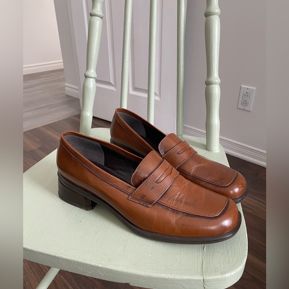 Loafers - Brown leather